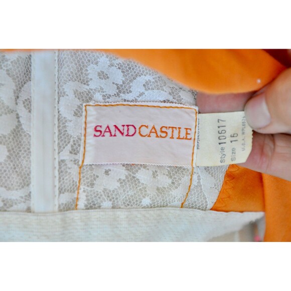 50s 60s Cotton Floral Swimsuit Romper One Piece Bathing Suit Colorful Floral S M - Picture 5 of 10